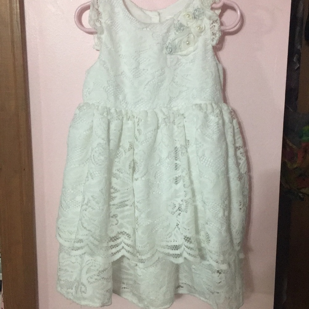 Girls toddler size 4T white dress